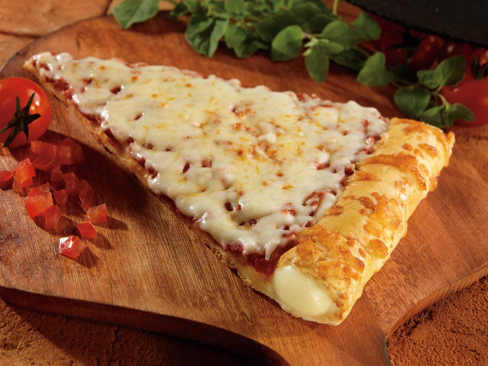 Conagra The Max Stuffed Crust Cheese Pizza Slice, 5.75 Ounce -- 72 per case.