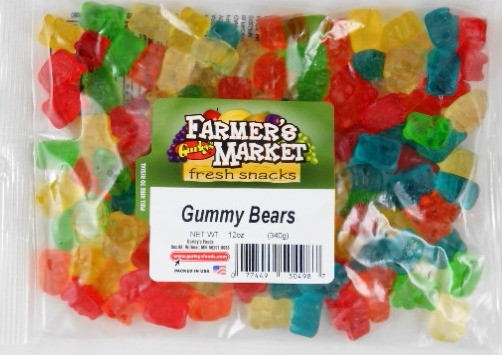 Farmers Market Gummy Bears, 12 Ounce -- 8 per case