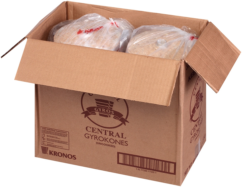 Kronos Frozen Gyrokone Central Brand Beef and Lamb Cone, 20 Pound -- 2 per case.