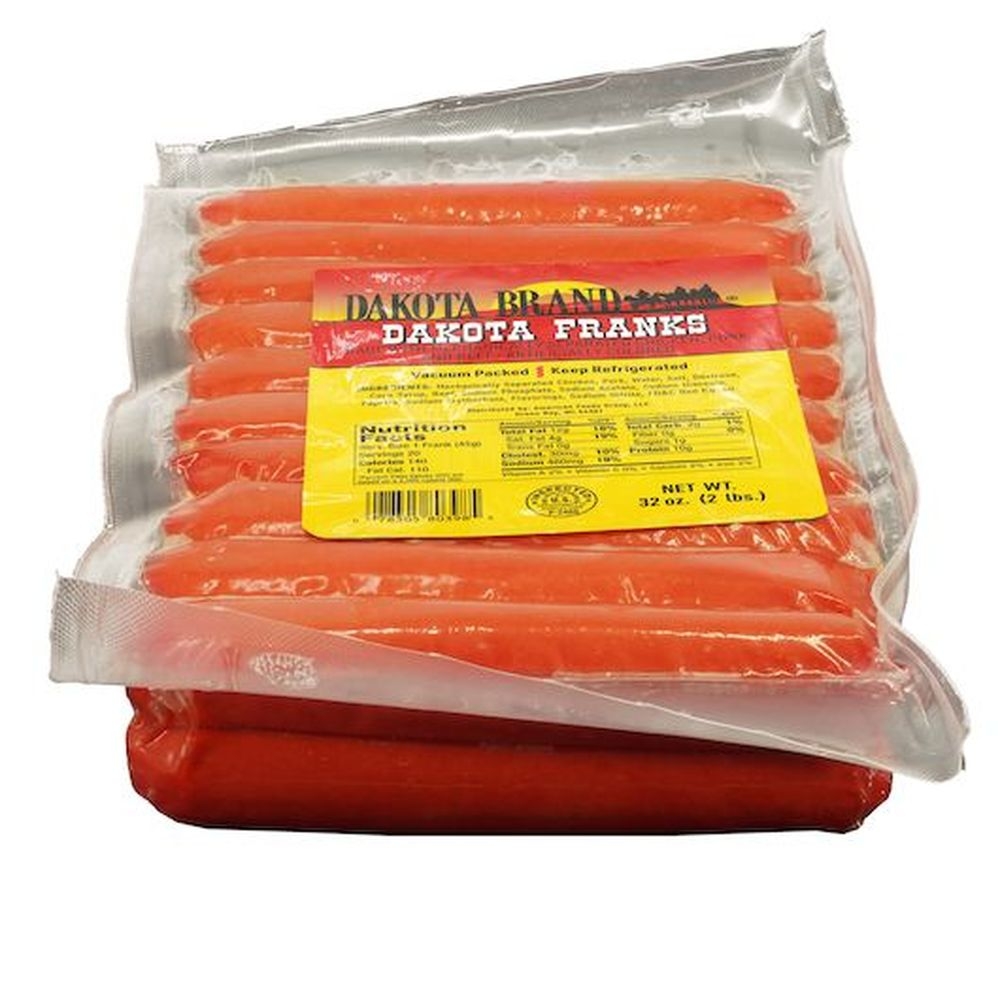 Dakota Fully Cooked Skinless Red Dakota Frank, 16 Ounce -- 12 per case