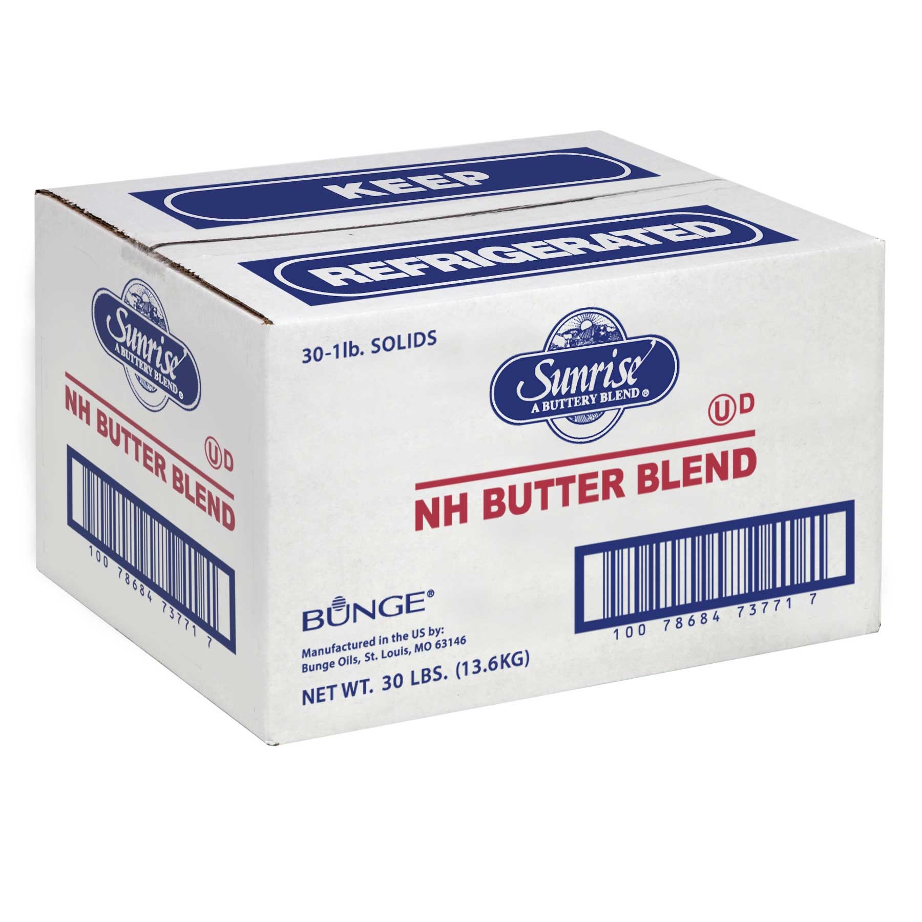 Sunrise 80 Percent Non Hydrogenated Butter Blend Solids, 1 Pound -- 30 per case.