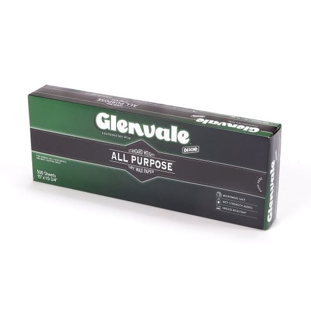 Glenvale 10 x 10.75 inch Interfolded Deli Paper, 500 count -- 12 per case