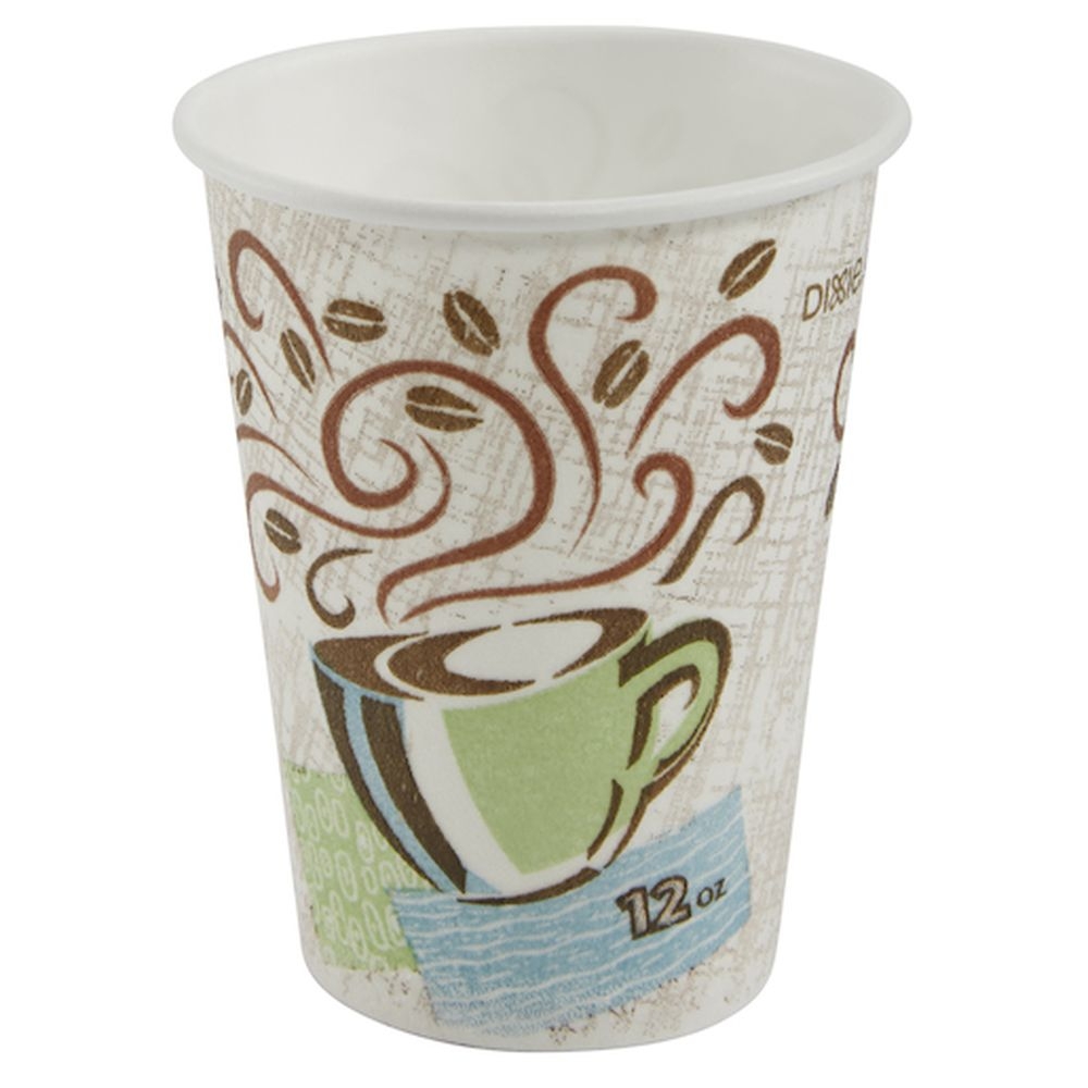 Dixie PerfectTouch WiseSize Coffee Haze Insulated Paper Hot Cup, 12 Ounce Capacity -- 500 per case