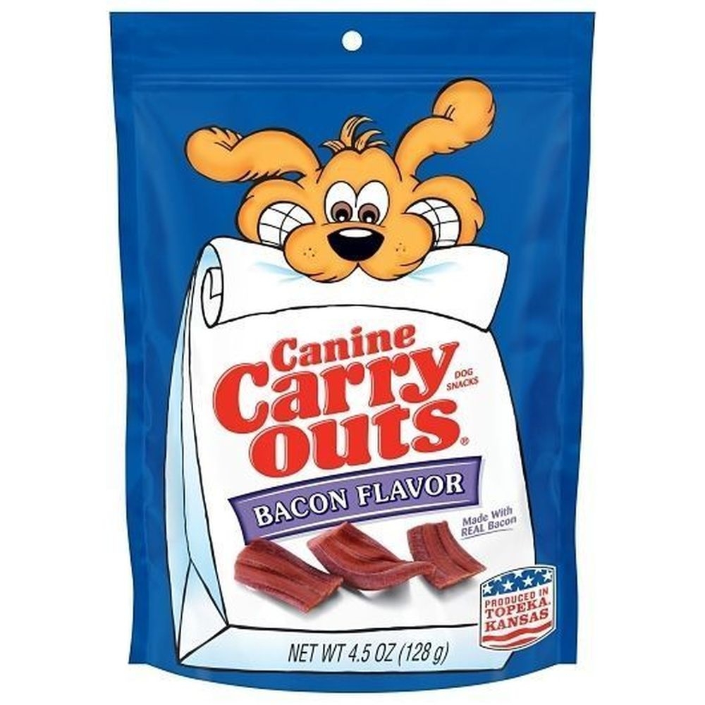Canine Carryouts Bacon Flavor Dog Treats, 4.5 Ounce -- 10 per case