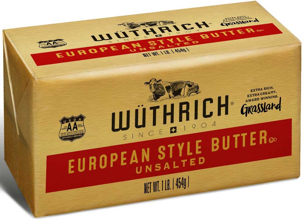 Grassland Wuthrich European Style Unsalted Butter, 36 Pound