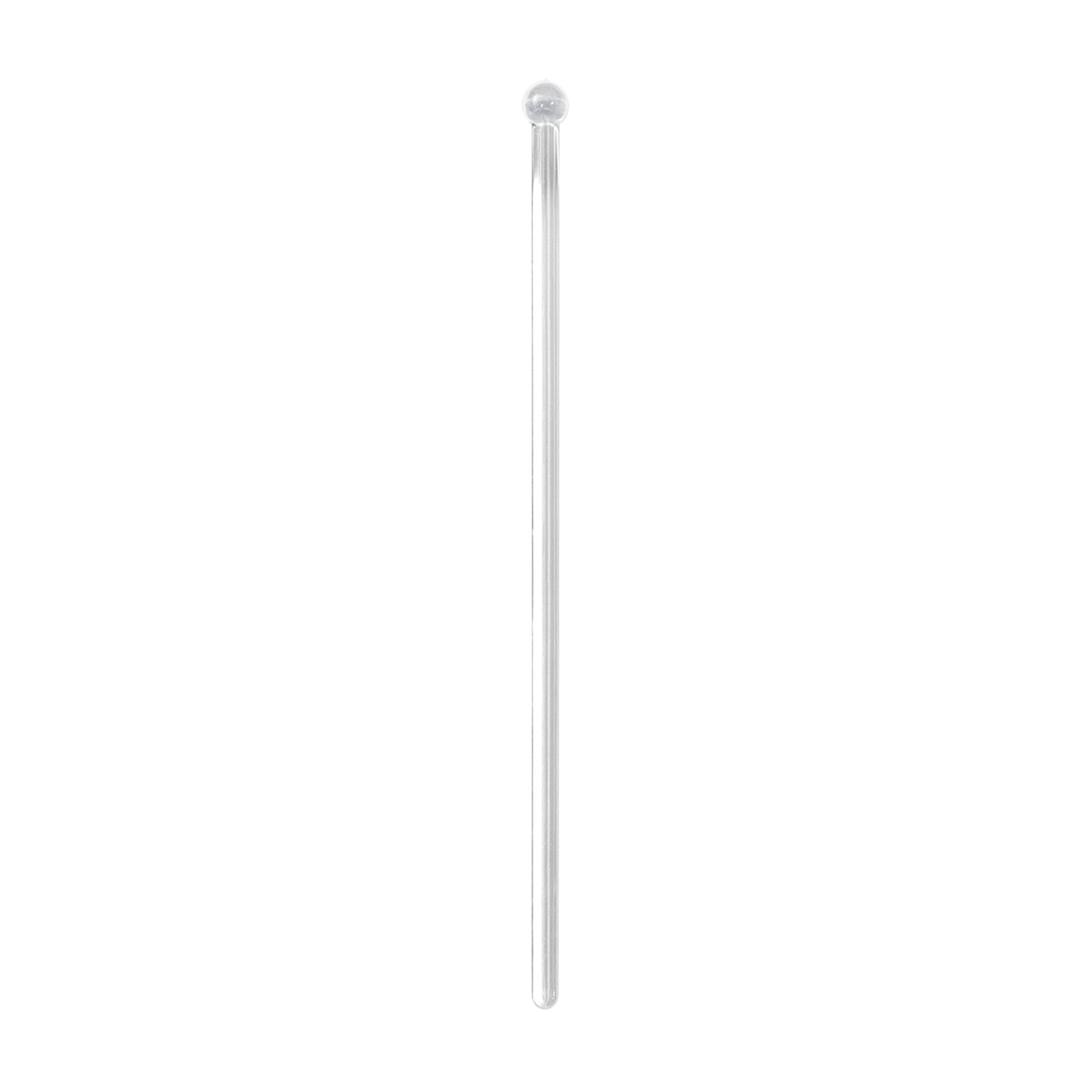 WNA Spirit Crystal Plastic Round Stemmed Ballend Stirrer, 6 inch -- 2500 per case.