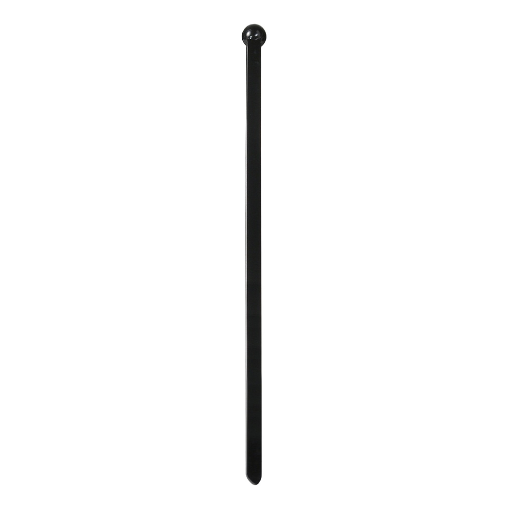 WNA Spirit Plastic Stemmed Black Square Ball End Stirrer, 6 inch -- 1000 per case.