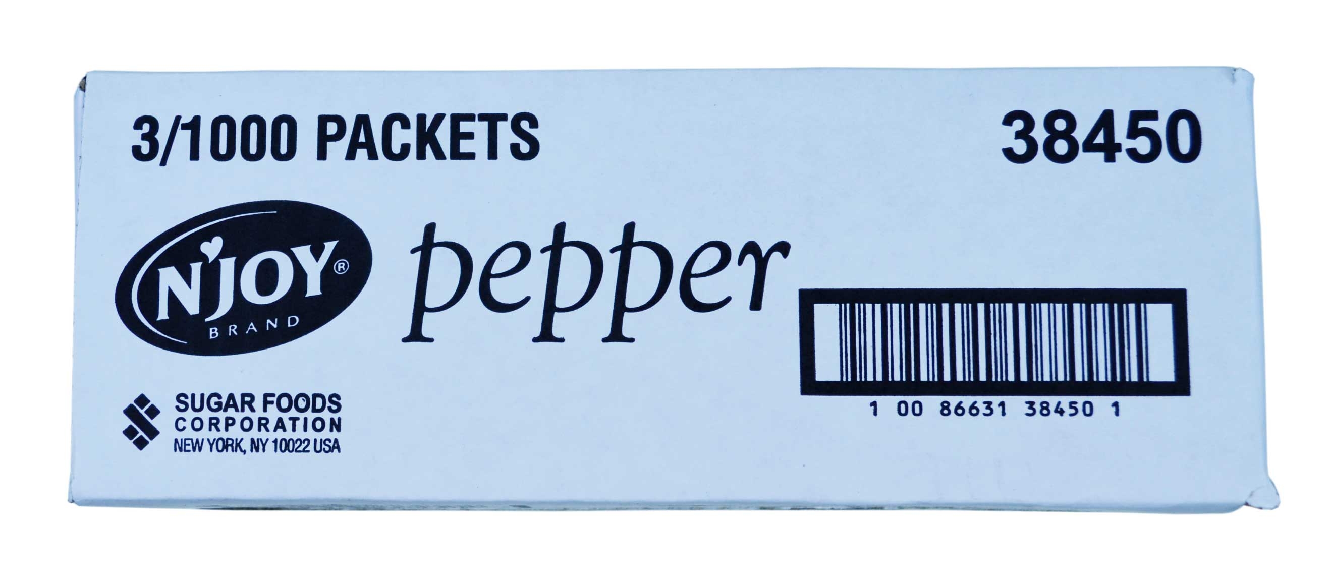 Njoy Pepper Packet, 0.1 Gram -- 3000 per case.