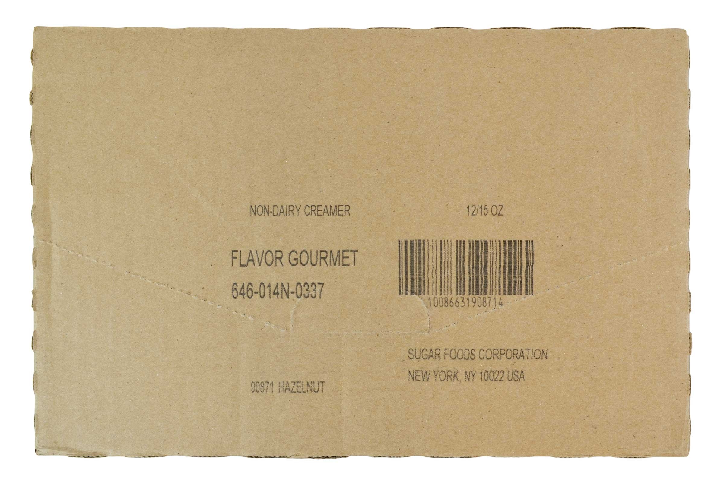 Flavor Gourmet Non Dairy Hazelnut Coffee Creamer, 15 Ounce -- 12 per case.