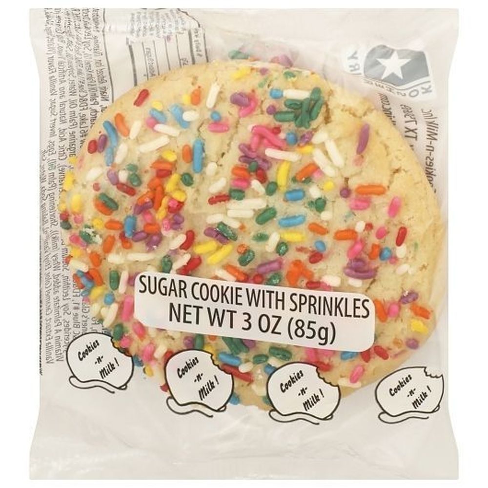 Cookies N Milk Individually Packaged Sugar Cookie with Sprinkles, 3 Ounce -- 24 per case