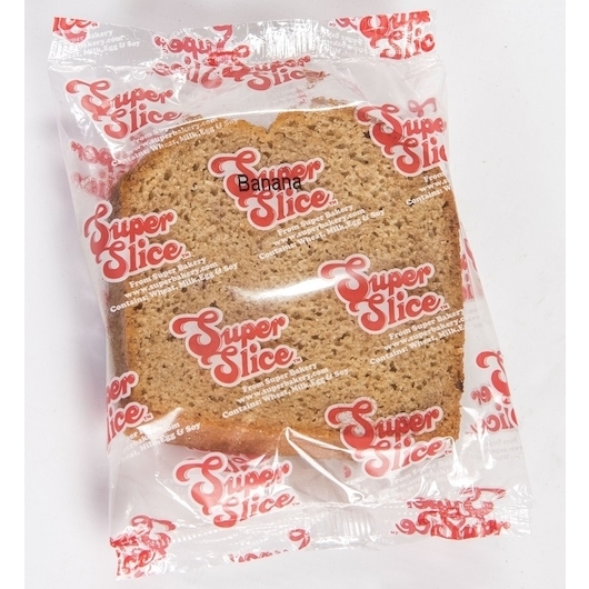 Super Bakery Individually Wrapped Banana Bread Slice, 3.45 Ounce -- 75 per case