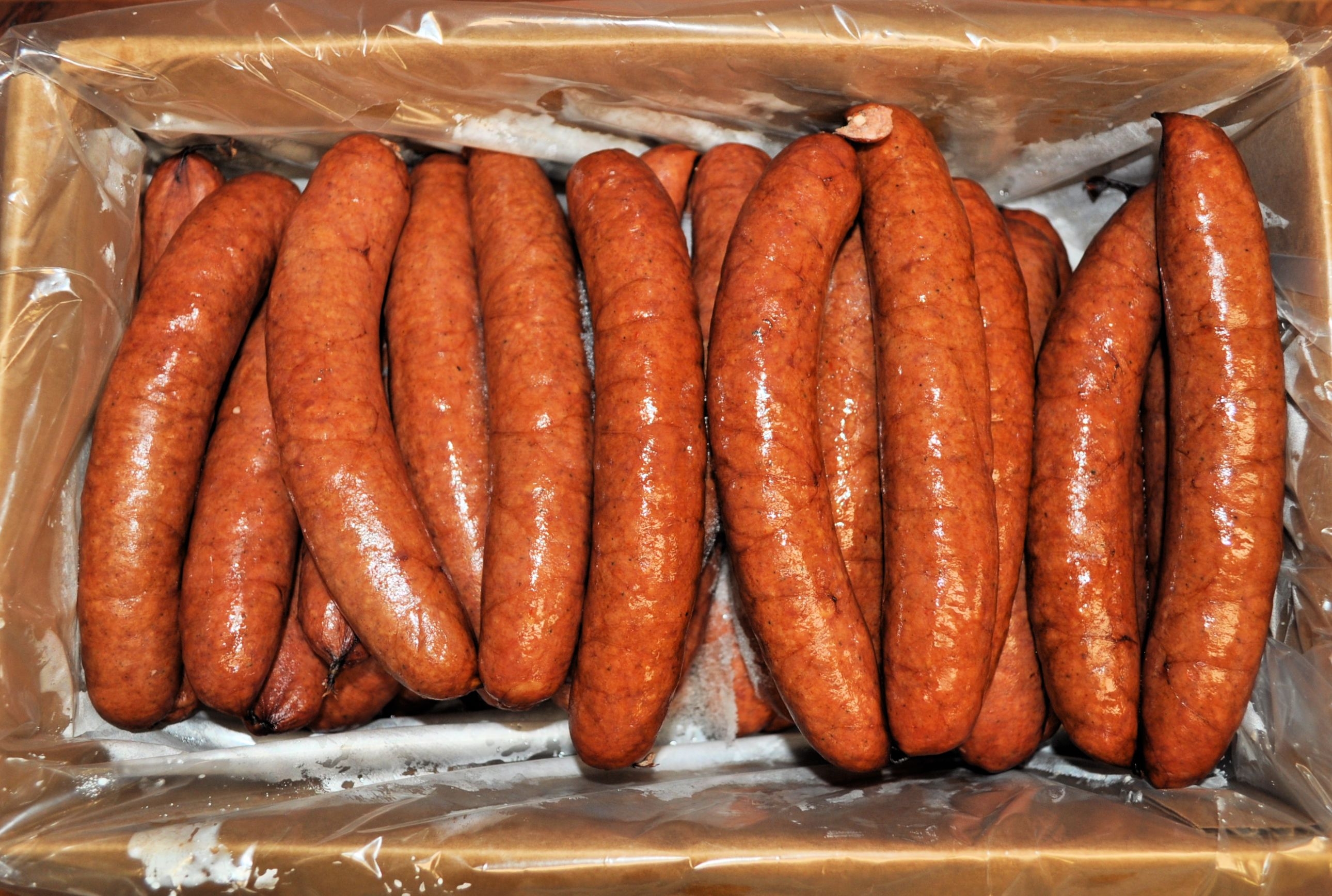Texas Smokers Smoked Cracked Black Pepper Sausage Rope, 10 Pound