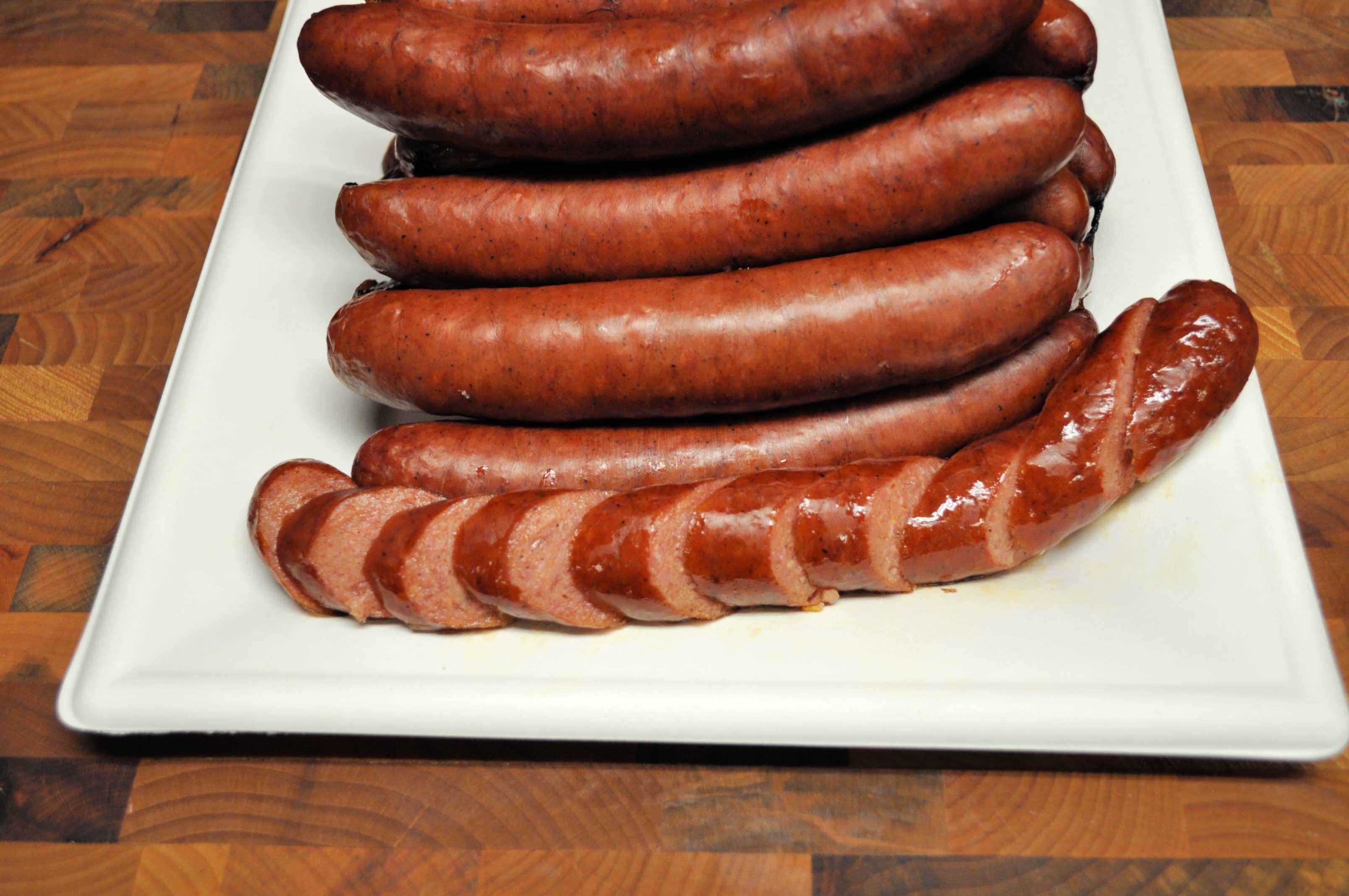 Texas Smokers Smokey Joes Fully Cooked 4 Ounce Hot Links, 10 Pound