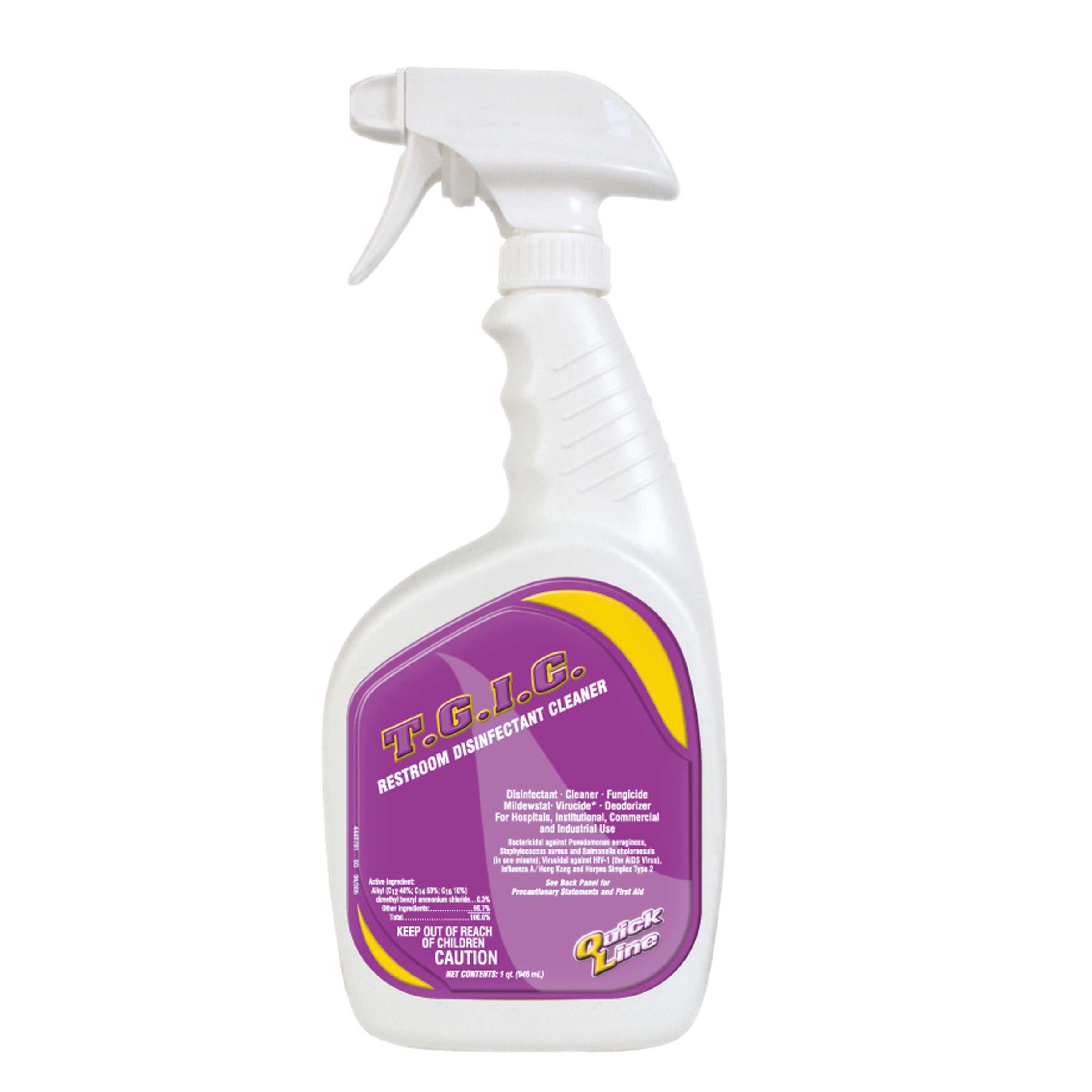 US Chemical Quick Line T.G.I.C Restroom Cleaner, 32 Ounce -- 6 per case.
