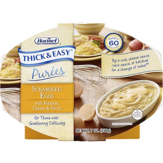 Thick and Easy Scrambled Eggs with Potatoes Bacon and Cheese Puree, 7 Ounce -- 7 per case.