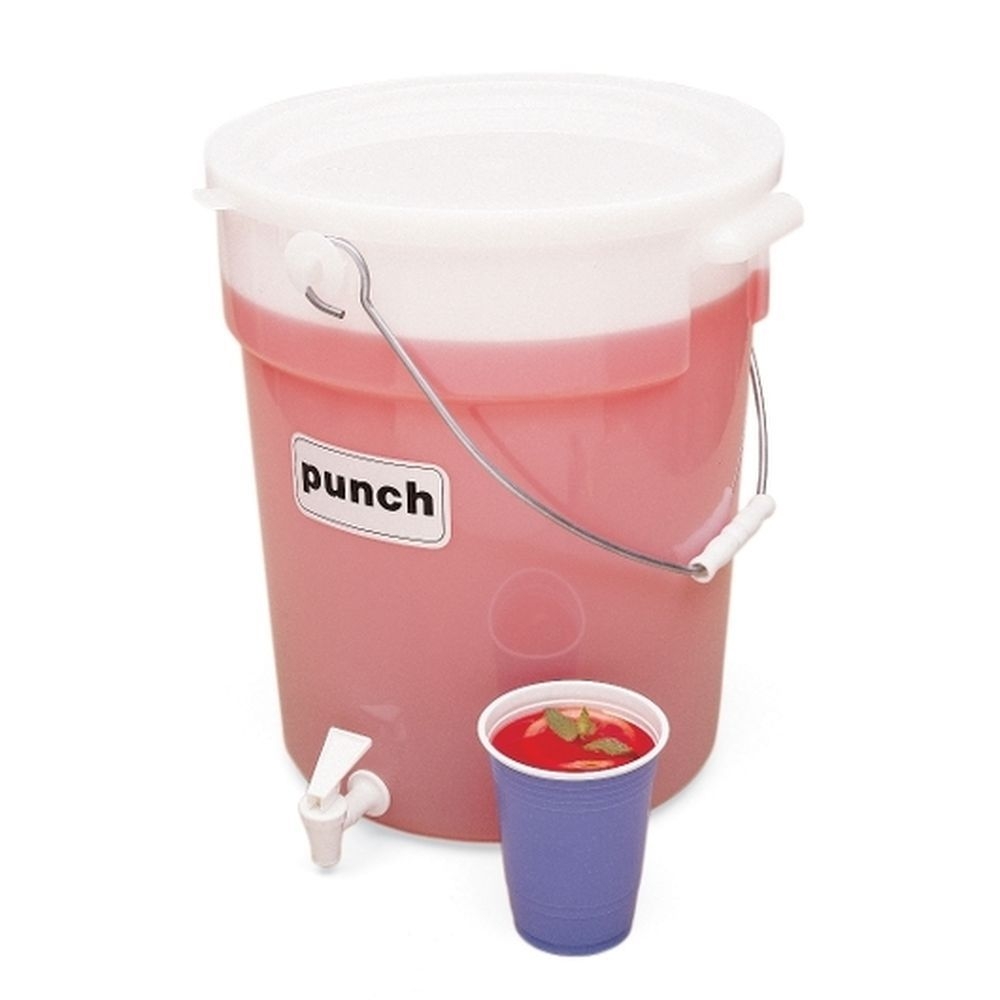 Cambro White Beverage Dispenser, 6 Gallon Capacity