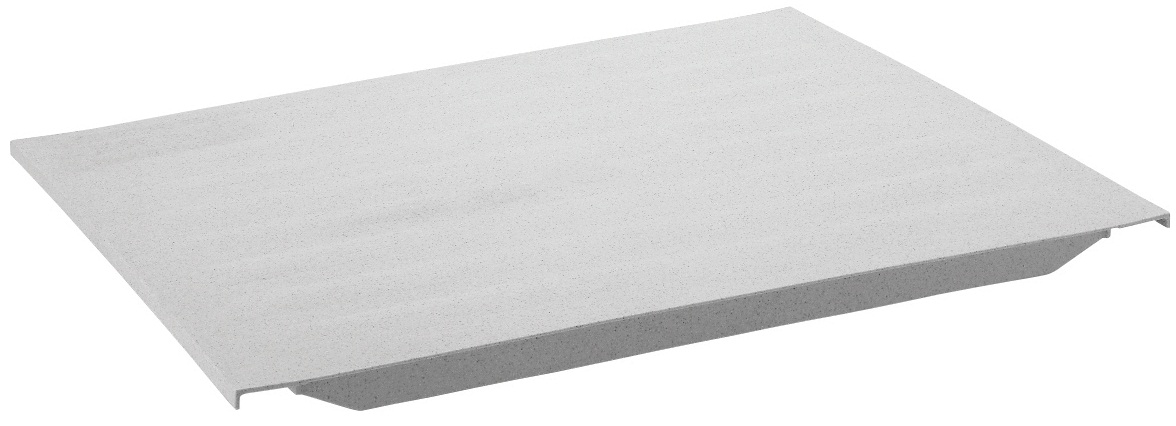 Cambro Speckled Gray Solid Plate for Camshelving Rack, 21 x 11 inch
