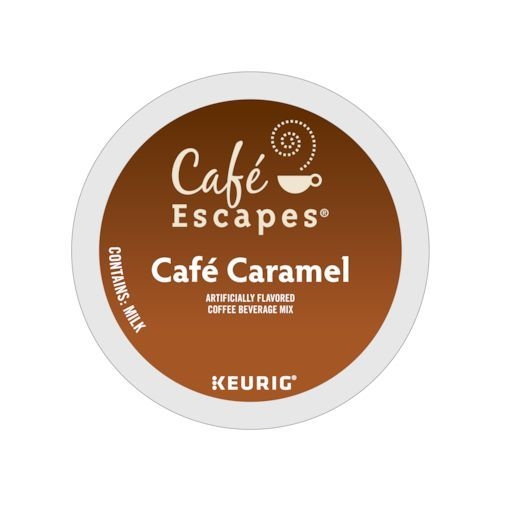 Cafe Escapes Cafe Caramel K-Cup Pod, 24 count -- 4 per case
