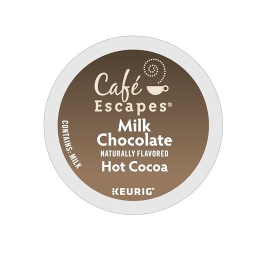 Cafe Escapes Milk Chocolate Cocoa K-Cup Pod, 12 count -- 6 per case