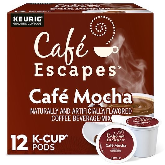 Cafe Escapes Cafe Mocha K-Cup Pod, 12 count -- 6 per case