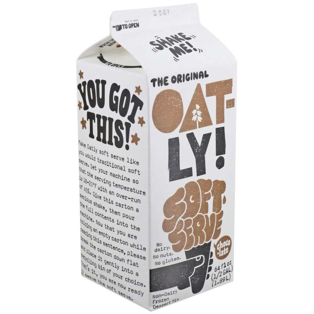 Oatly Chocolate Soft Serve Mix, 4.75 Pound -- 6 per case