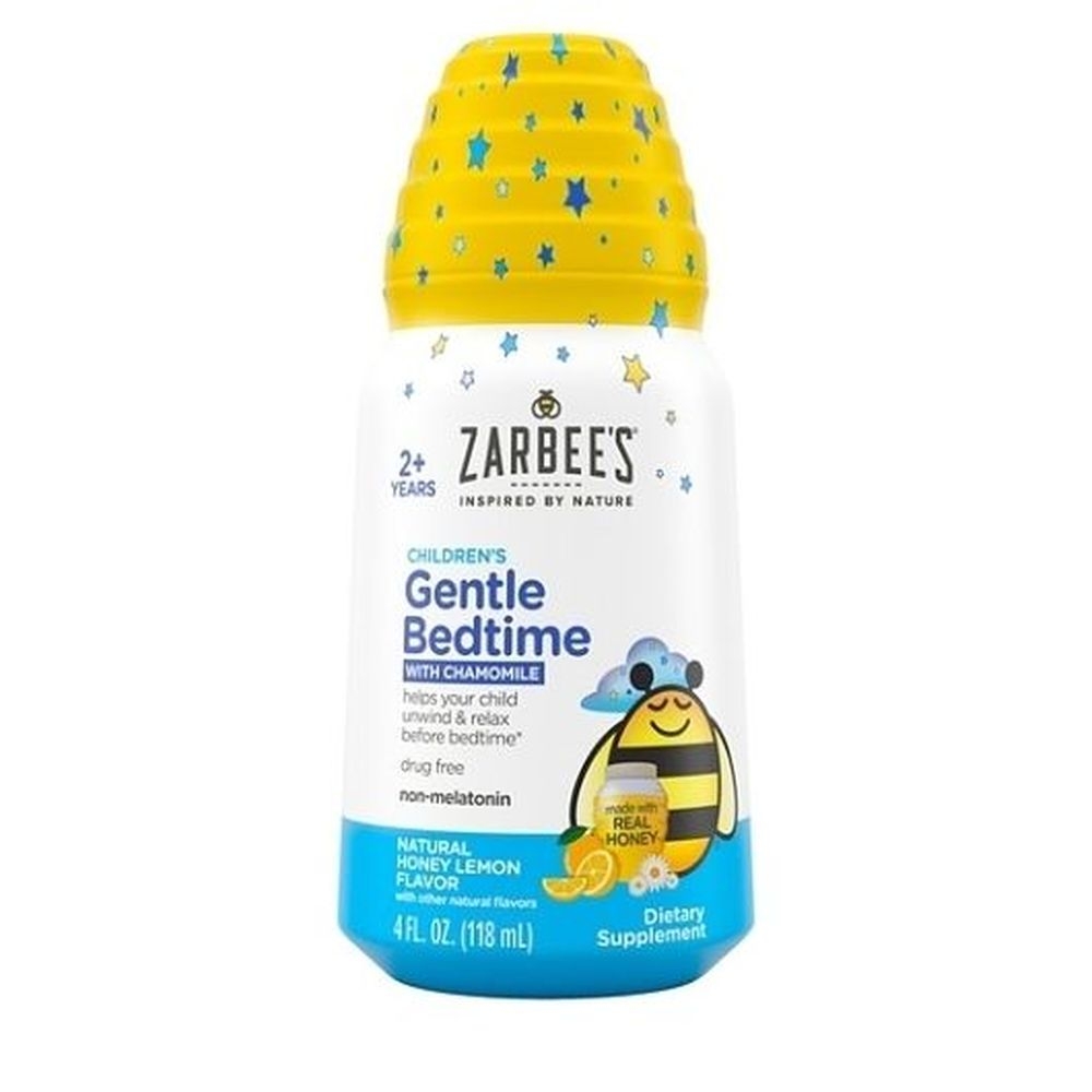 Zarbees Lemon Flavor Childrens Gentle Bedtime Liquid, 4 Fluid Ounce -- 12 per case