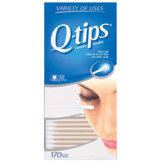 Q Tip Cotton Swab - 170 count per pack -- 144 packs per case