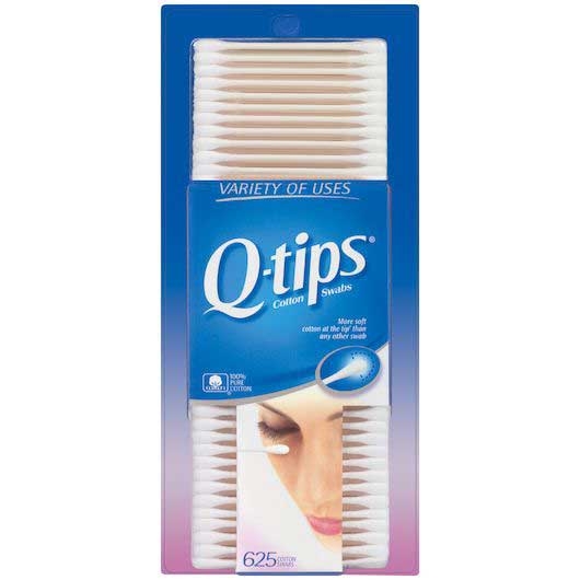 Q Tip Cotton Swab - 625 count per pack -- 24 packs per case