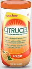 Citrucel Fiber Orange Mix Powder, 30 Ounce - 2 count per pack -- 3 packs per case