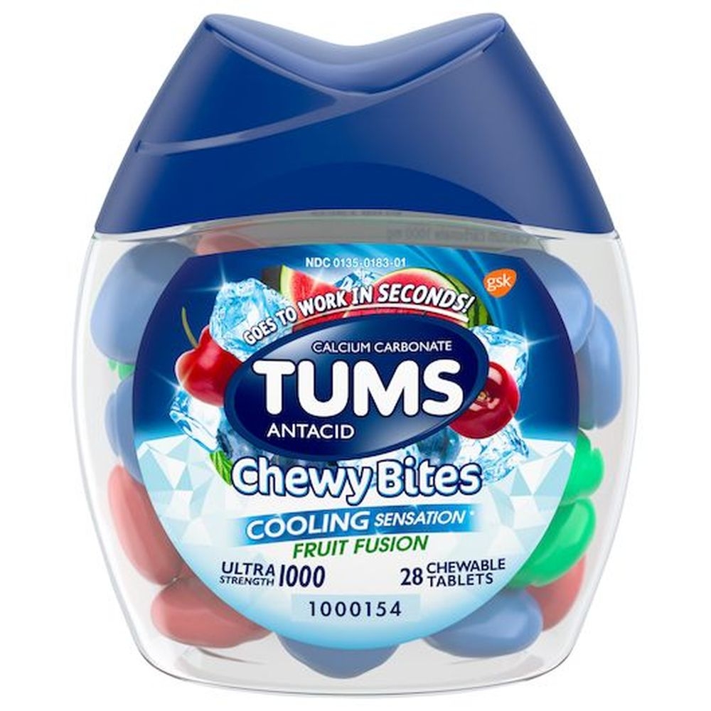 Tums Fruit Fusion Chewy Bites, 28 count -- 24 per case