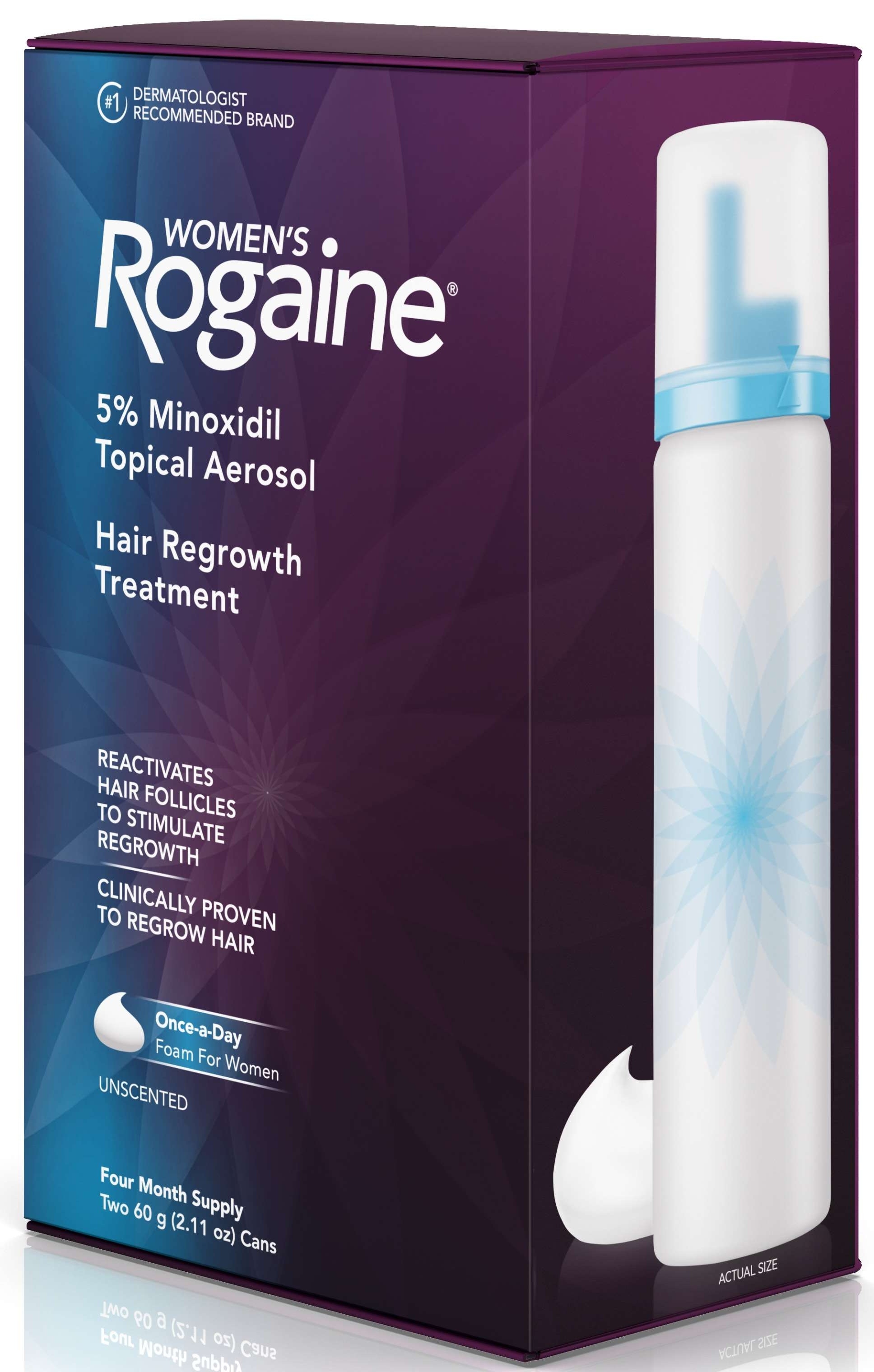 Rogaine Womens 5 Percent Minoxidil Foam Hair Regrowth Treatment, 2.11 Ounce -- 6 per case