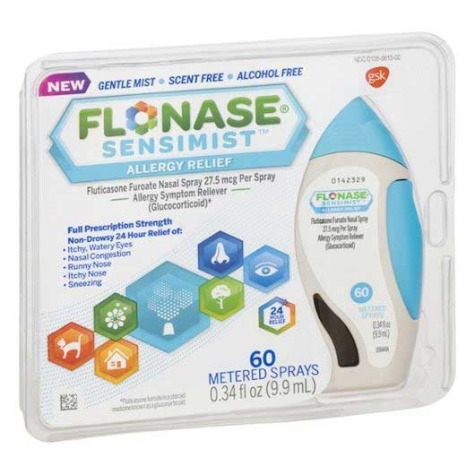 Flonase Sensimist Allergy Relief Metered Nasal Spray - 60 count per pack -- 12 packs per case