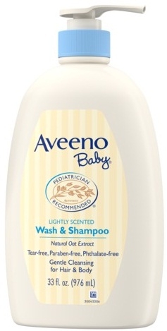 Aveeno Baby Wash and Shampoo, 33 Ounce -- 6 per case.