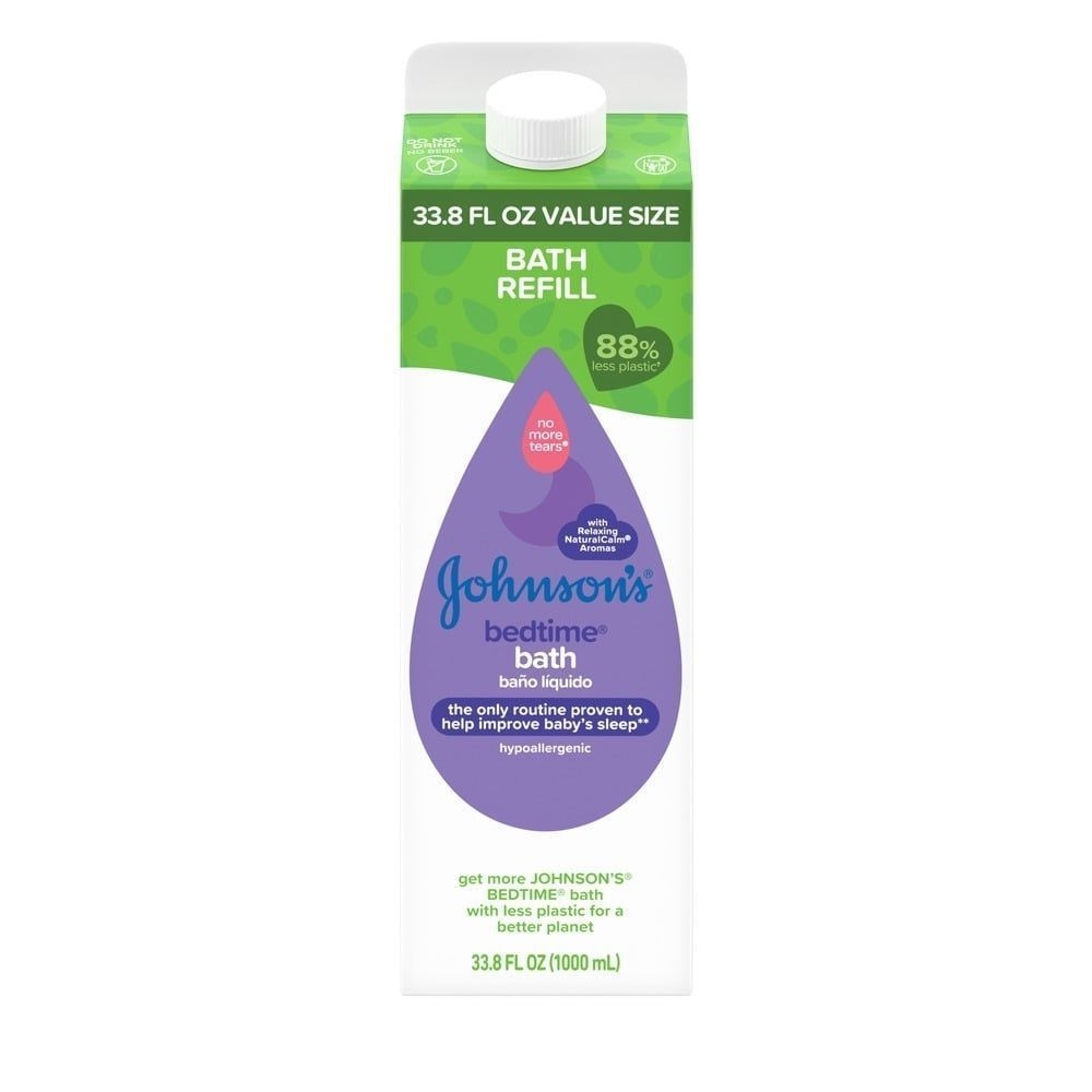 Johnson's Baby Bedtime Bath Refill, 1000 Milliliter -- 3 per case