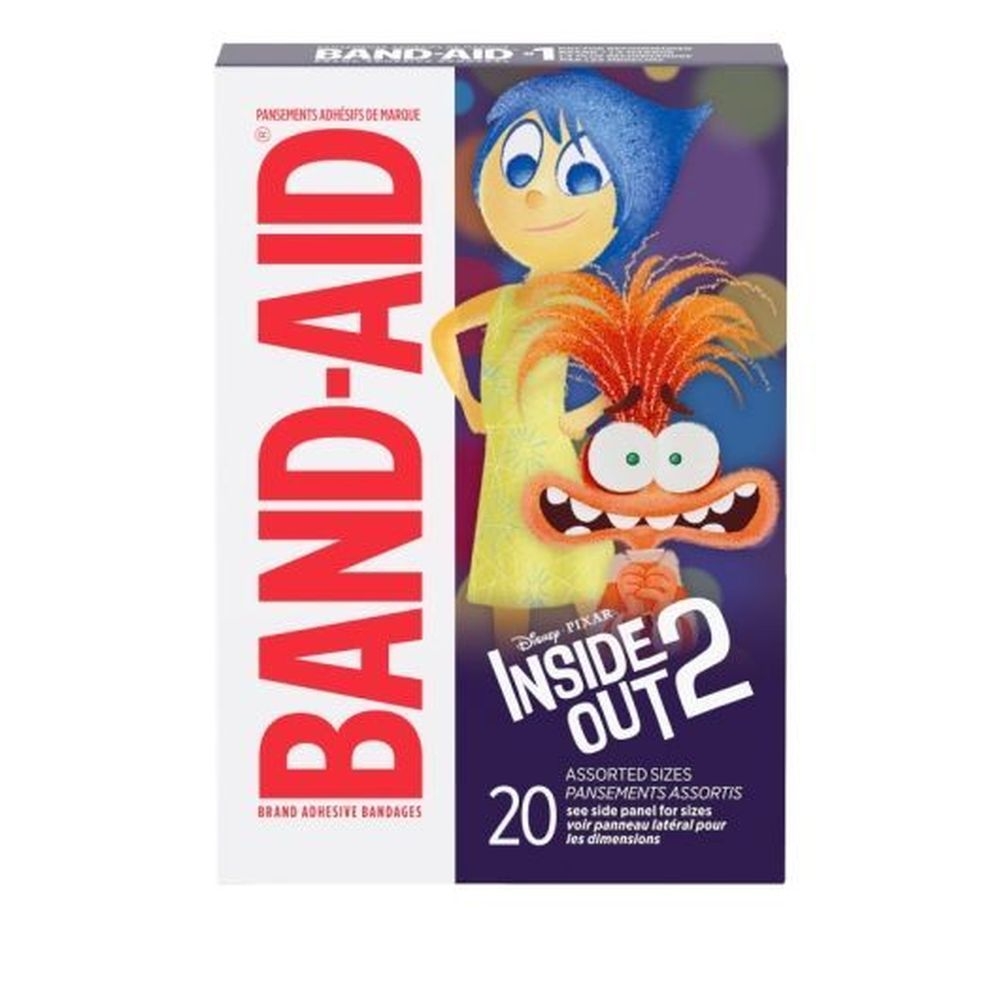 Band-Aid Assorted Size Pixars Inside Out Adhesive Bandage, 20 count -- 24 per case