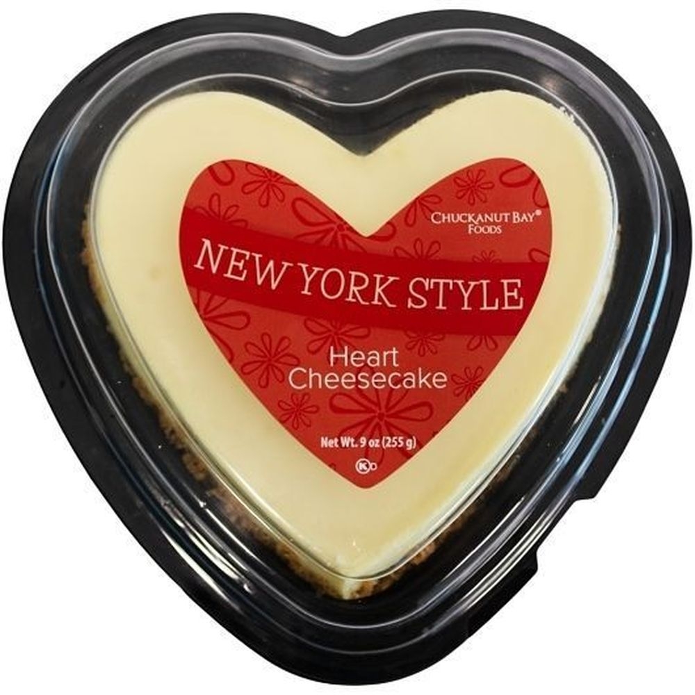 Chuckanut Bay 5 inch New York Cheesecake Heart, 9 Ounce -- 6 per case