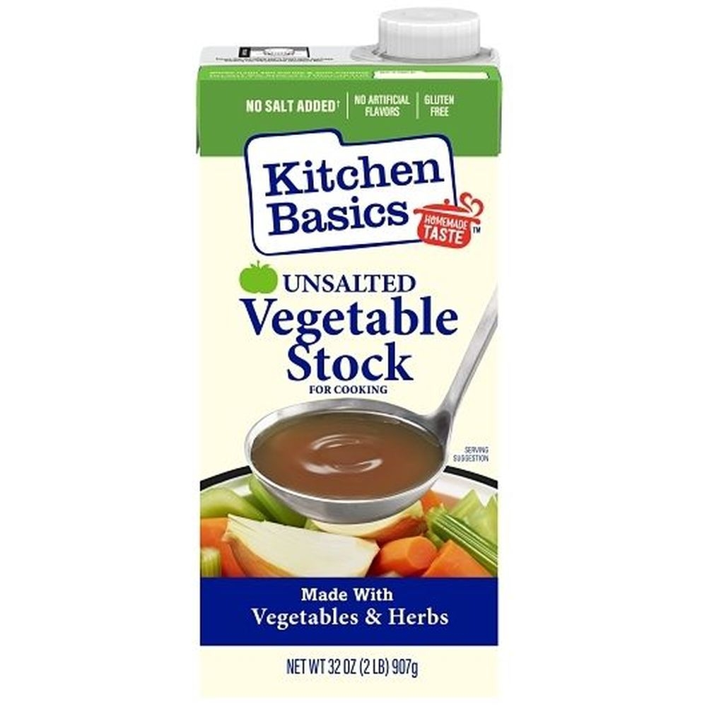 Kitchen Basics Vegetable Stock with No Added Salt, 32 Ounce -- 12 per case
