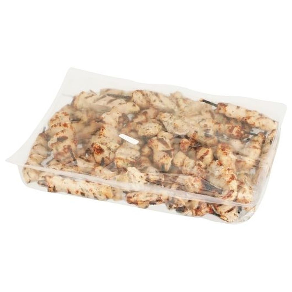 Expresco Fully Cooked Fire Grilled Halal Chicken Breast Skewers, 80 count
