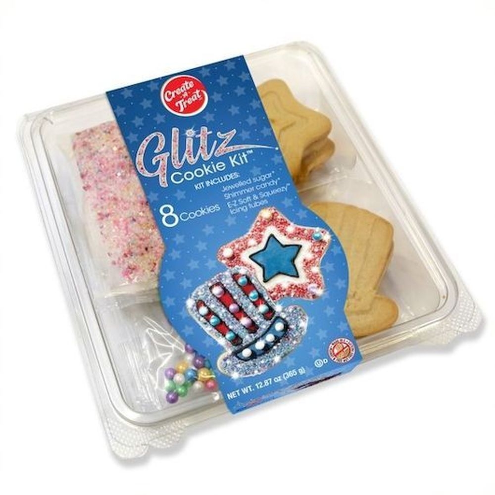 Create A Treat Patriotic Glitz and Glam Cookie Kit, 12.87 Ounce -- 12 per case