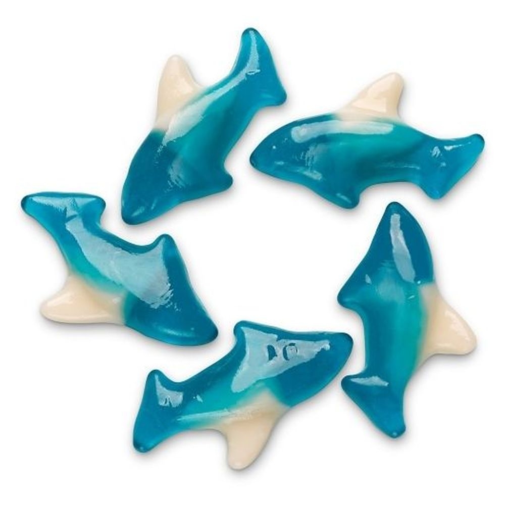Albanese Blue Gummi Sharks, 5 Pound -- 4 per case