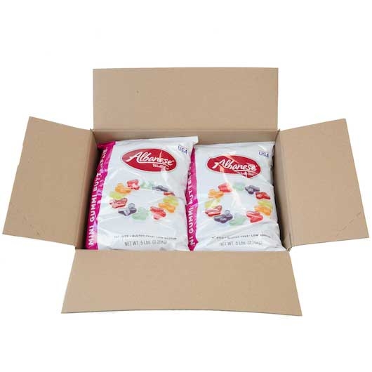 Albanese Mini Assorted Flavors Gummi Butterflies, 5 Pound -- 4 per case