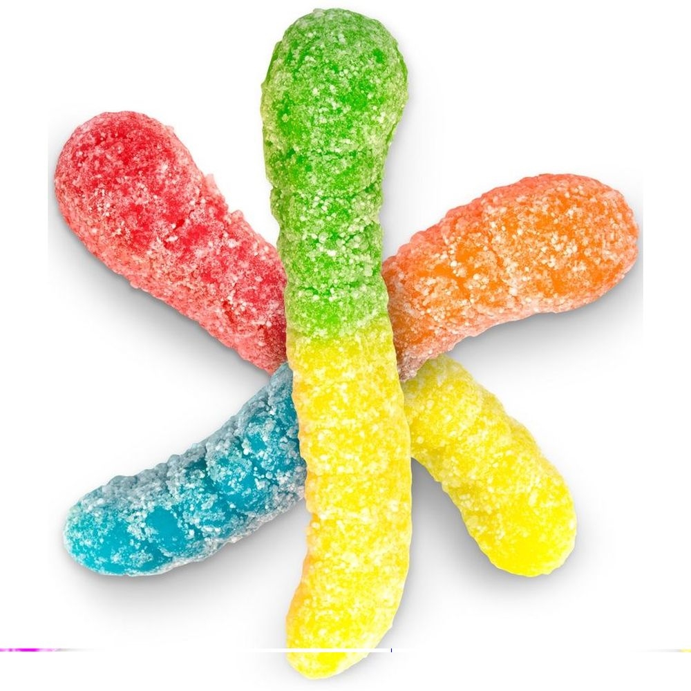 Albanese Sour Tiny Neon Gummi Worms, 4.5 Pound -- 4 per case