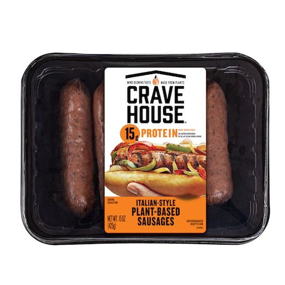Crave House Plant Based Italian Style Sausage, 3 Ounce -- 4 per case