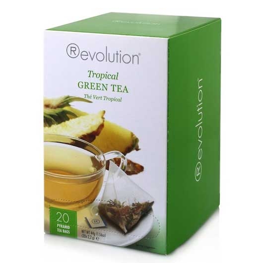 Revolution Tropical Green Tea, 20 tea bags per pack -- 6 per case.