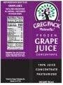 Juice Concentrate - 3 Plus 1 Sweetened Grape Juice, 32 Ounce -- 12 per case