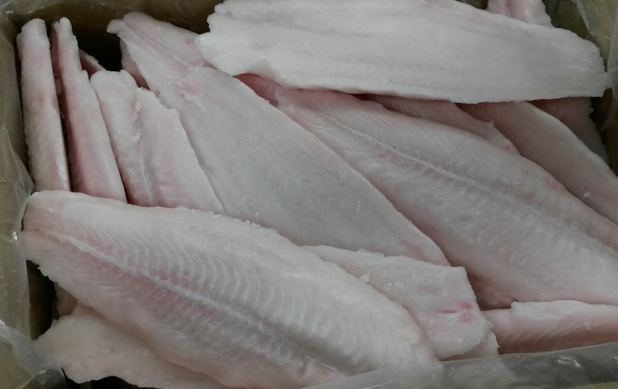 Frozen Seafood 7/9 Ounce Skinless Boneless Swai Fillet, 15 Pound.
