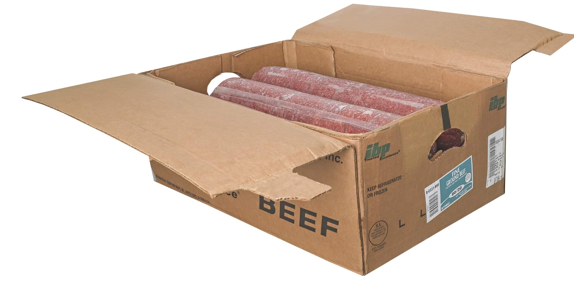 Commodity Beef 81/19 Fine Ground Beef, 10 Pound -- 6 per case.