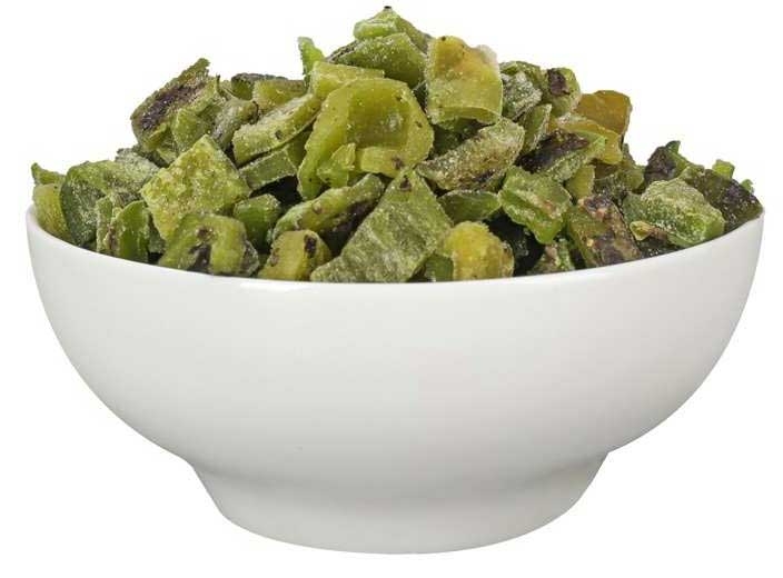 Savor Imports Roasted Diced Poblano Pepper, 20 Pound.