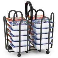 Tablecraft Heavyweight Black Powder Coated Metal Jelly Packet Rack, 5 x 3 x 5.5 inch -- 12 per case