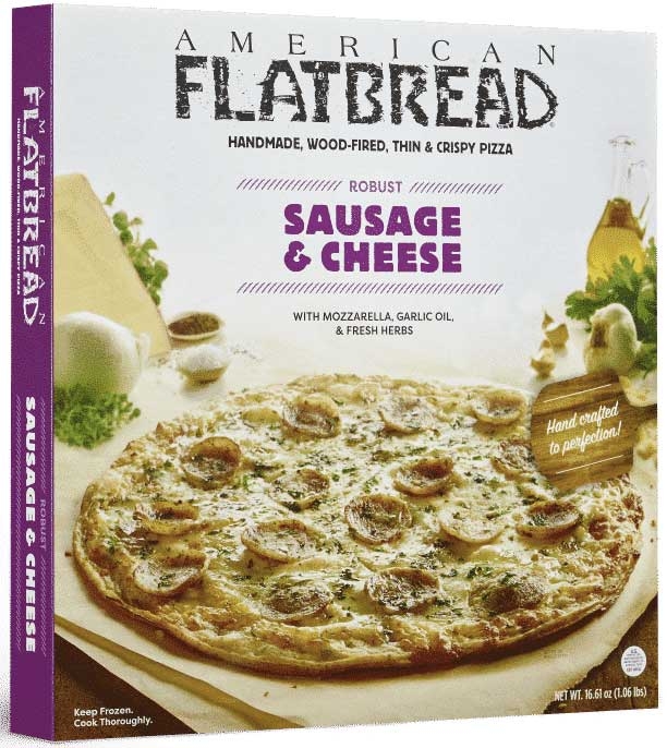 American Flatbread Cheese and Sausage Pizza, 16.61 Ounce -- 6 per case